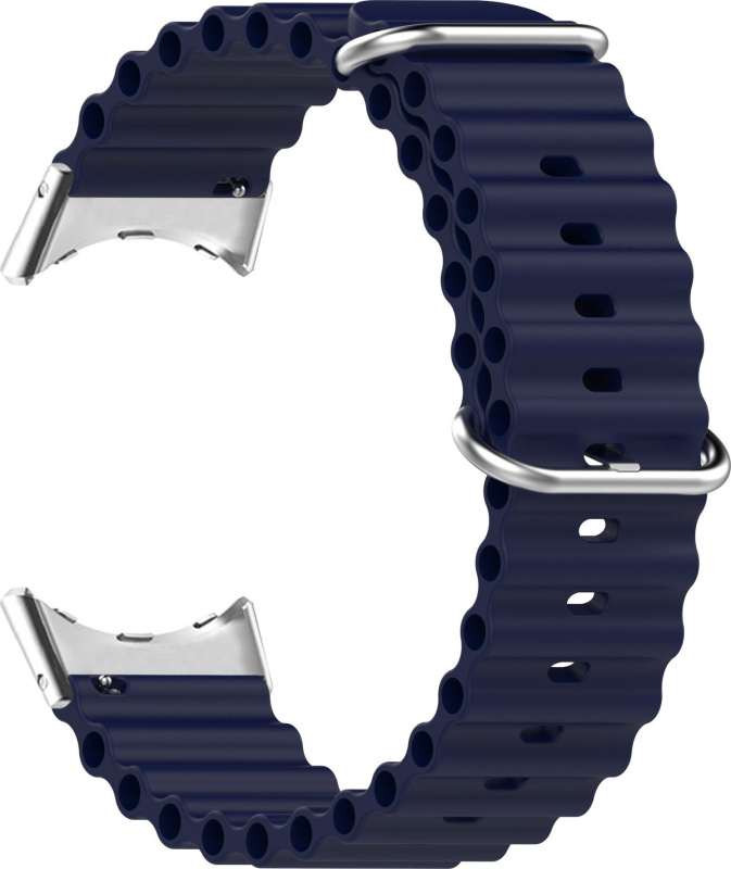 Vroubkovaný řemínek s přezkou pro Google Pixel Watch Barva náramku: Tmavě modrá