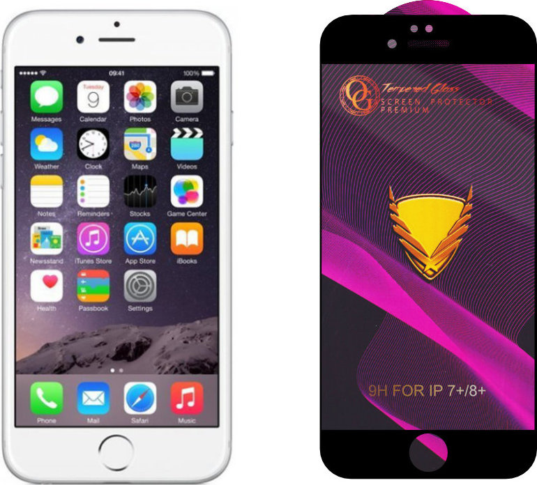 3D Ochranné tvrzené sklo na iPhone 7+/8+