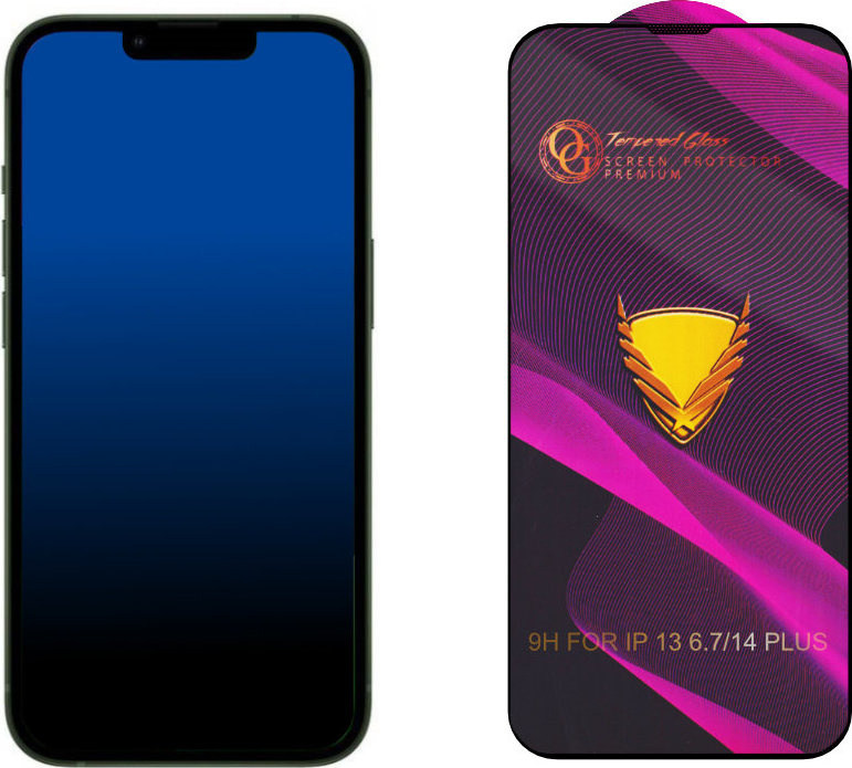 3D Ochranné tvrzené sklo na iPhone 14 Plus
