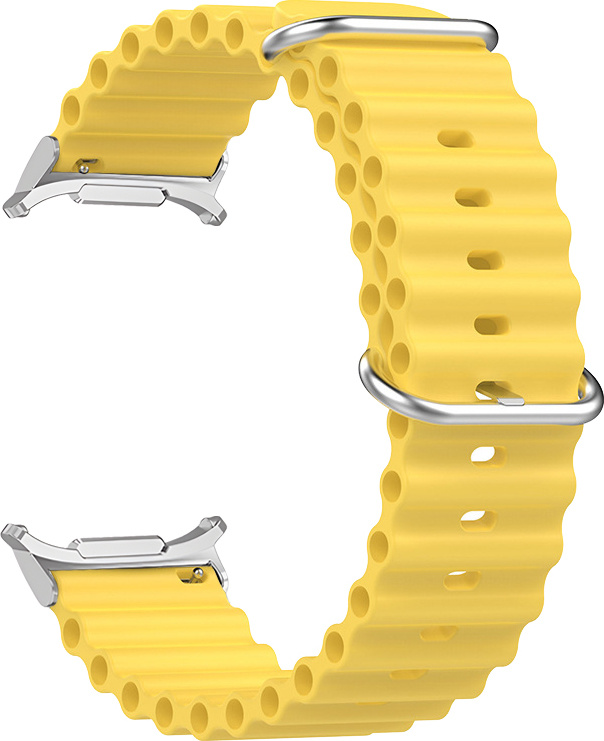 Vroubkovaný řemínek pro Samsung Galaxy Watch Ultra Barva náramku: Žlutá