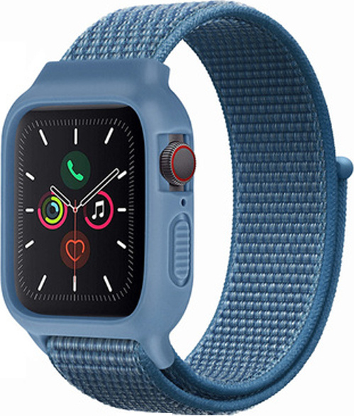 Nylonový set 2v1 pro Apple Watch 38/40/41/42(S10)mm Barevná varianta: Světle Modrá