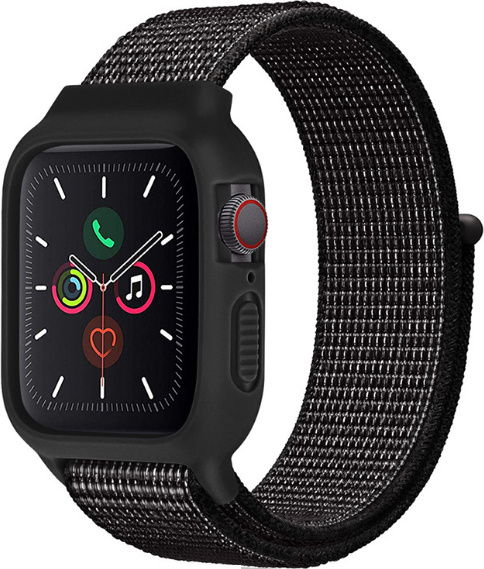 Nylonový set 2v1 pro Apple Watch 38/40/41/42(S10)mm Barevná varianta: Černo-Bílá