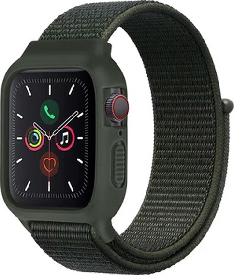 Nylonový set 2v1 pro Apple Watch 38/40/41/42(S10)mm Barevná varianta: Khaki Zelená