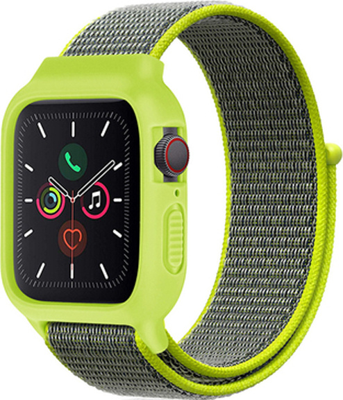 Nylonový set 2v1 pro Apple Watch 38/40/41/42(S10)mm Barevná varianta: Jablečno-Šedá