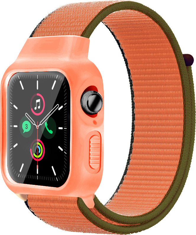 Nylonový set 2v1 pro Apple Watch 38/40/41/42(S10)mm Barevná varianta: Oranžovo-zelená