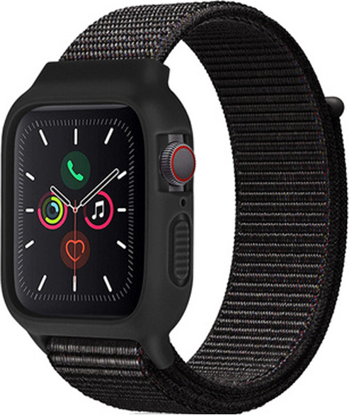 Nylonový set 2v1 pro Apple Watch 42/44/45mm Barevná varianta: Černo-Hnědá
