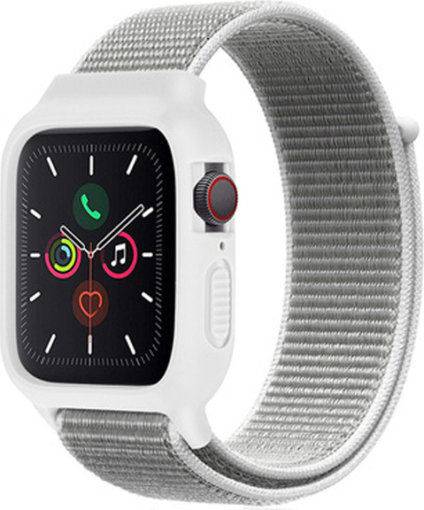 Nylonový set 2v1 pro Apple Watch 42/44/45mm Barevná varianta: Bílo-Šedá
