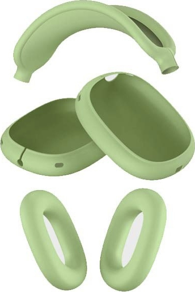 Silikonový set 3v1 pro Airpods Max Barva: Zelená