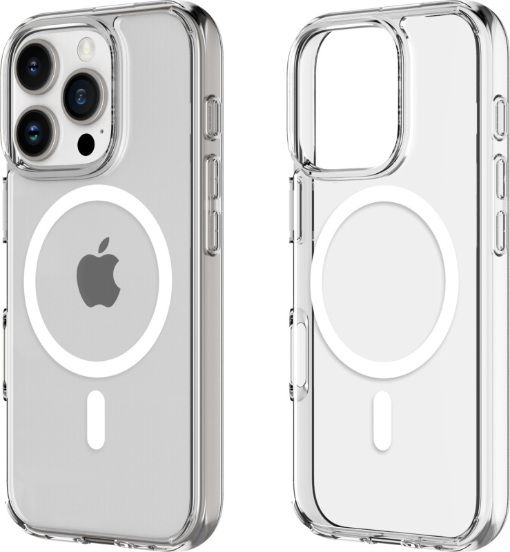 Průhledný tvrzený MagSafe kryt na iPhone 16 Pro