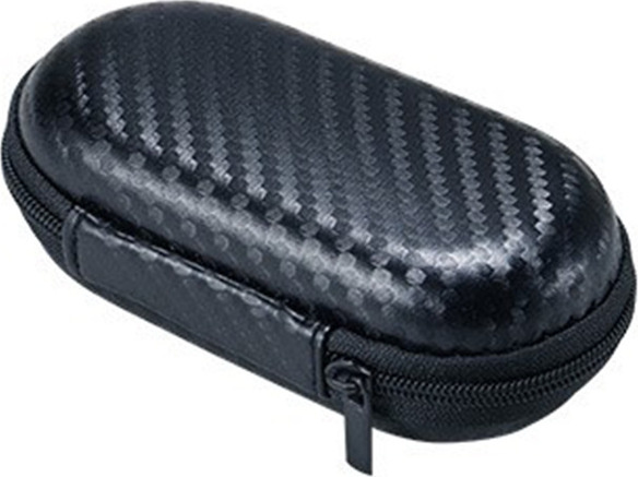 Cestovní úložné carbonové pouzdro Rozměr: Černé oválné 11,5x5,5x4cm