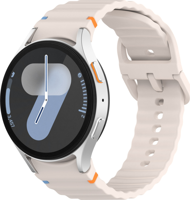 Vroubkovaný řemínek pro Samsung Galaxy Watch 7 Barva náramku: Slonová kost