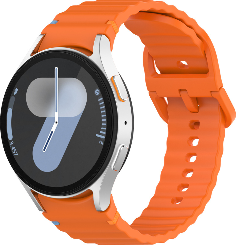 Vroubkovaný řemínek pro Samsung Galaxy Watch 7 Barva náramku: Oranžová