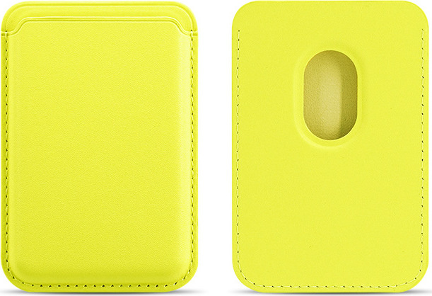 Magsafe magnetická koženková peněženka na telefon Barva: Žlutá