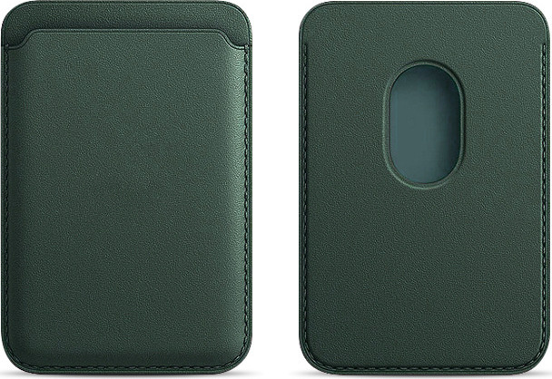Magsafe magnetická koženková peněženka na telefon Barva: Tmavě zelená
