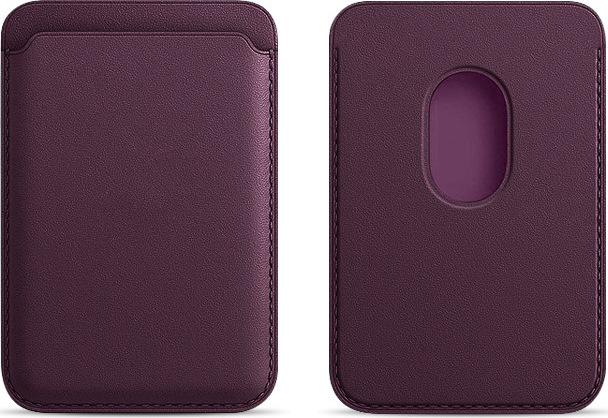 Magsafe magnetická koženková peněženka na telefon Barva: Švestková