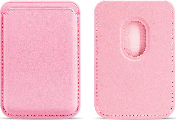 Magsafe magnetická koženková peněženka na telefon Barva: Baby Růžová