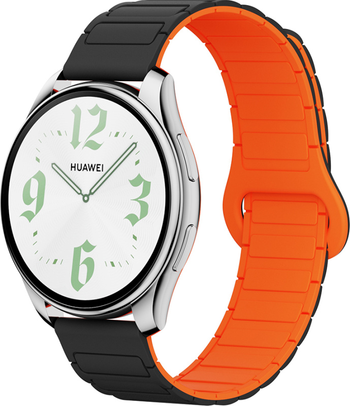 Dvojbarevný magnetický řemínek 20mm Barva: Černo-oranžový
