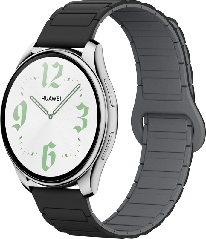 Dvojbarevný magnetický řemínek 20mm Barva: Černo-Šedý