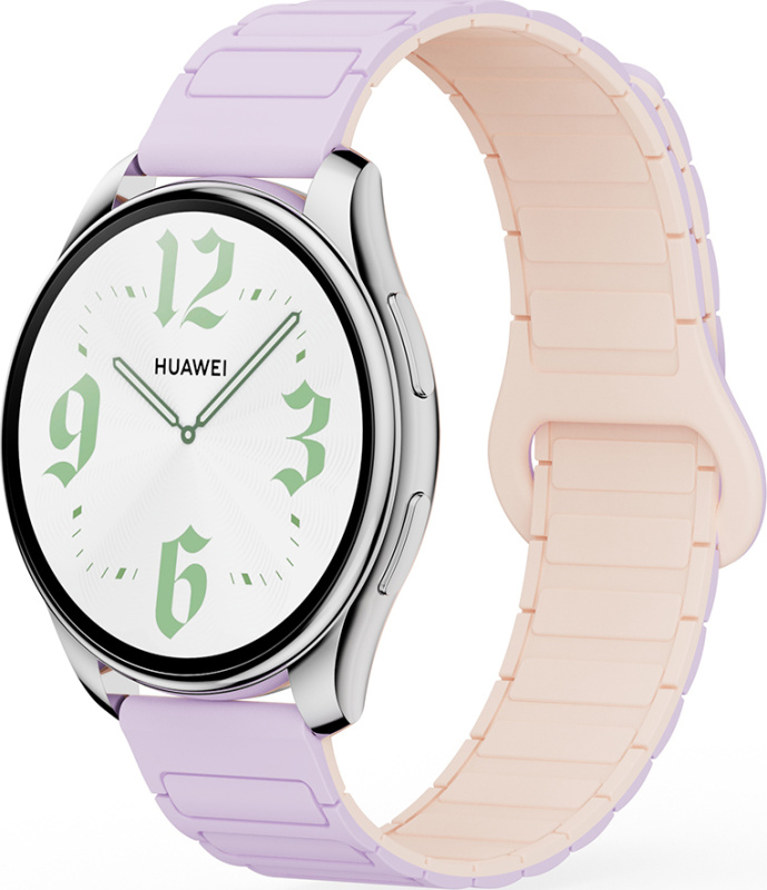 Dvojbarevný magnetický řemínek 20mm Barva: Fialovo-růžový