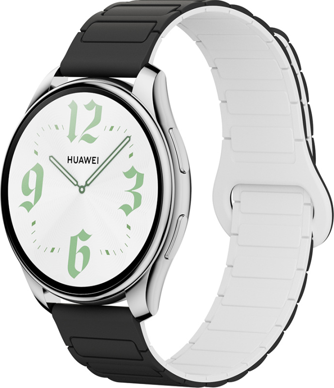 Dvojbarevný magnetický řemínek 20mm Barva: Černo-Bílý