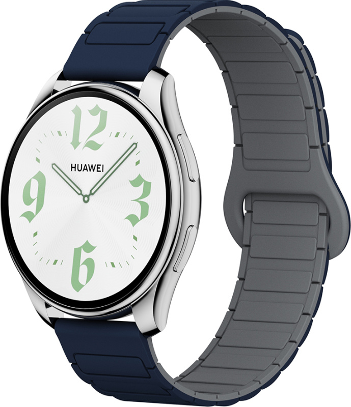 Dvojbarevný magnetický řemínek 22mm Barva: Tmavěmodro-šedý