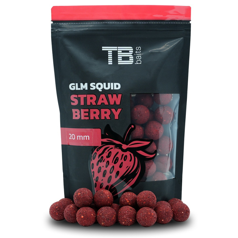 Tb baits boilie glm squid strawberry-250 g 16 mm
