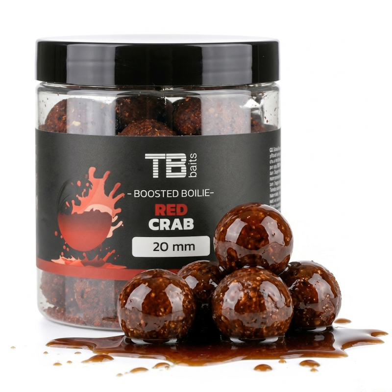Tb baits boosterované boilie red crab 120 g - 20 mm