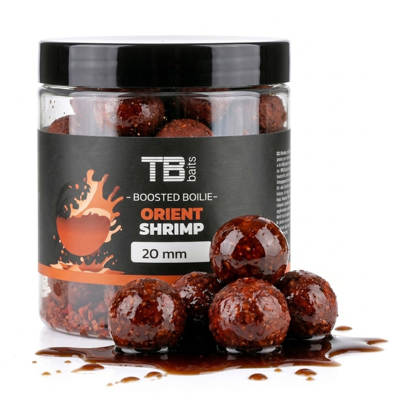 Tb baits boosterované boilie orient shrimp 120 g - 20 mm