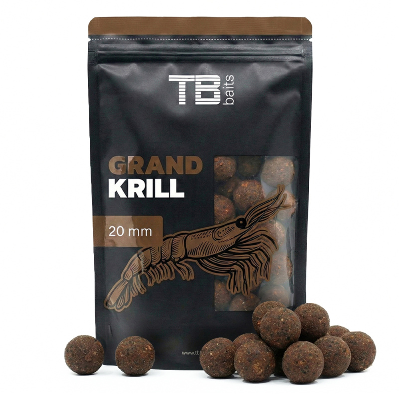 Tb baits boilie grand krill - 250 g 24 mm