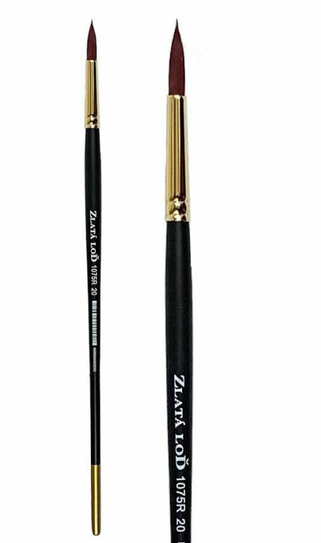 Kulatý štětec Zlatá loď 1075R – velikost 6