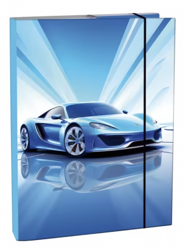 Box na sešity A5 Blue Car Helma 365