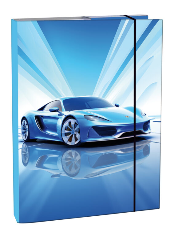 Box na sešity A5 Blue Car Helma 365