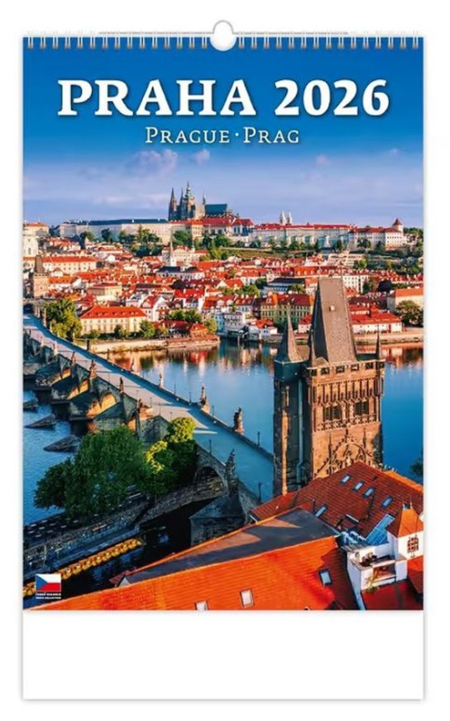 Praha 2026 - nástěnný kalendář
