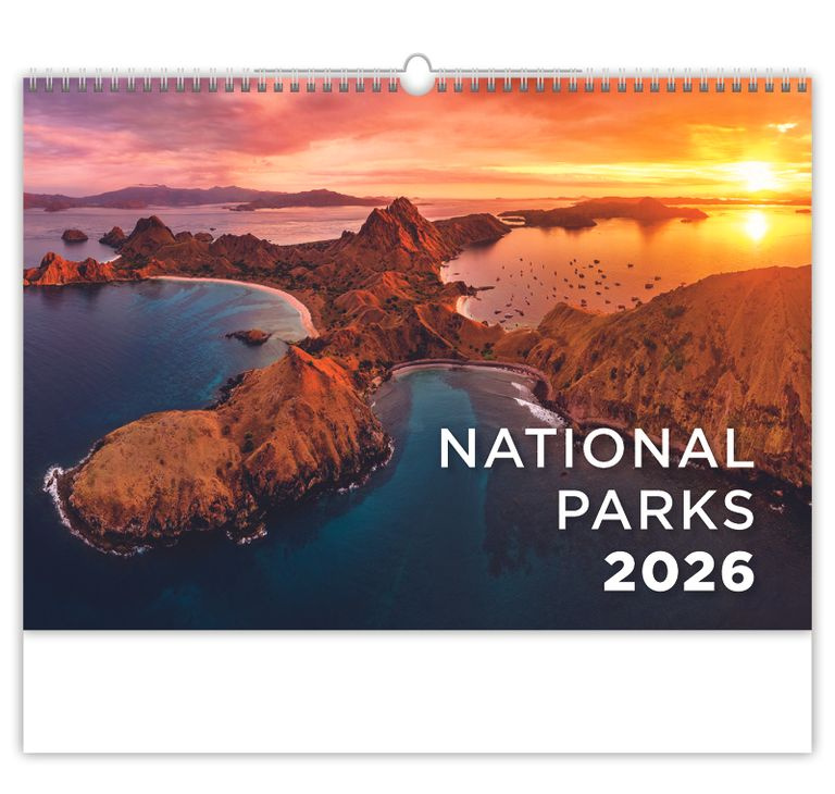 Nástěnný kalendář National Parks 2026 (univerzální kalendárium)