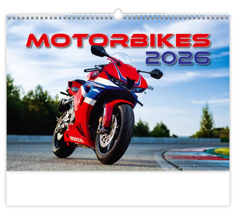 Kalendář nástěnný 2026 - Motorbikes