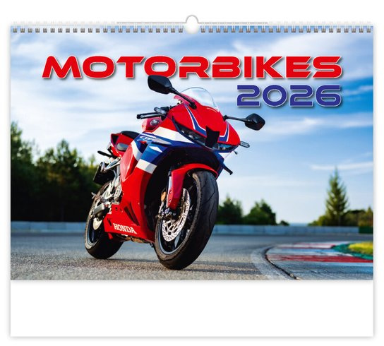 Kalendář nástěnný 2026 - Motorbikes