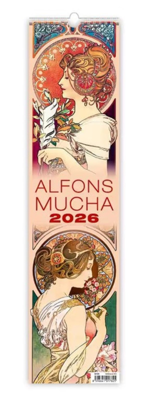 Alfons Mucha vázanka 2026 - nástěnný kalendář - Alfons Mucha (ilustrátor)