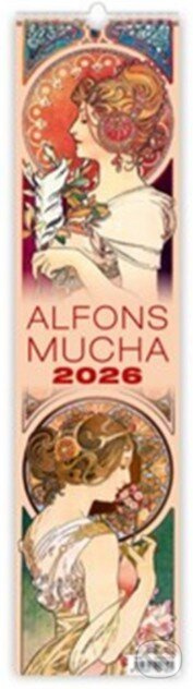 Alfons Mucha vázanka 2026 - nástěnný kalendář - Alfons Mucha (ilustrátor)