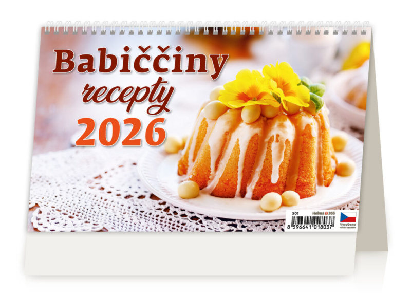 Babiččiny recepty 2026 - stolní kalendář