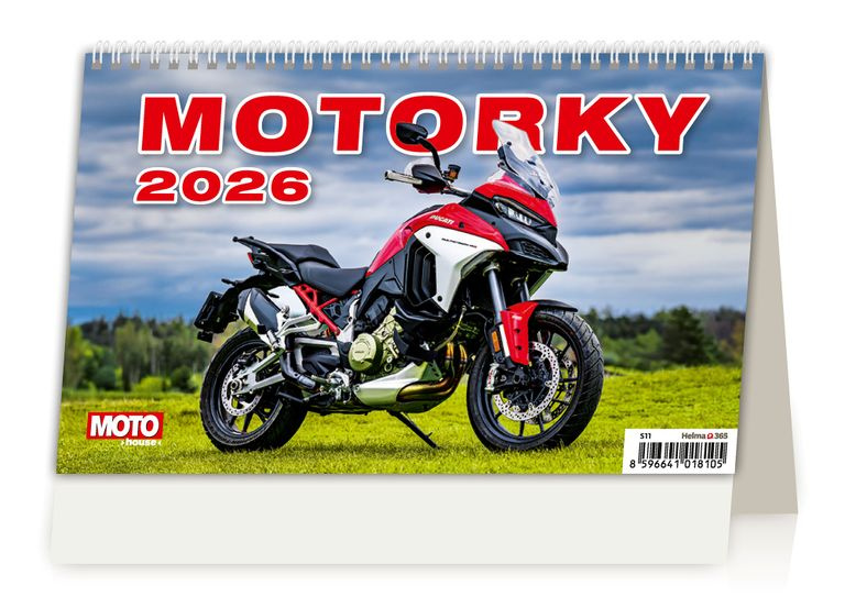 Motorky ČR/SR 2026 - stolní kalendář