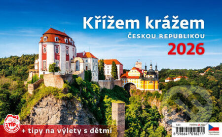 Křížem krážem Českou republikou 2026 - stolní kalendář