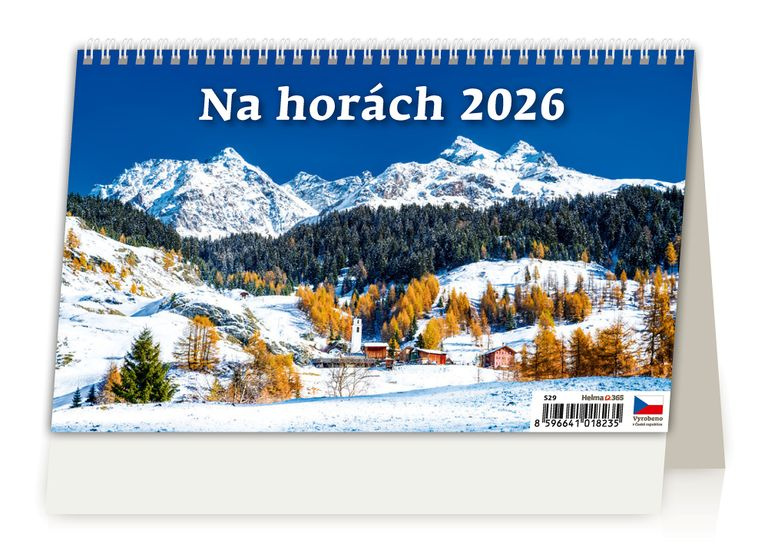 Kalendář stolní 2026 - Na horách – 14denní