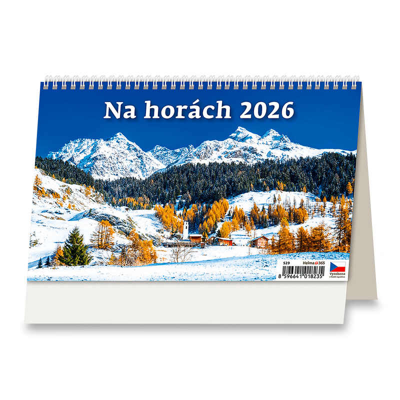 Kalendář stolní 2026 - Na horách – 14denní