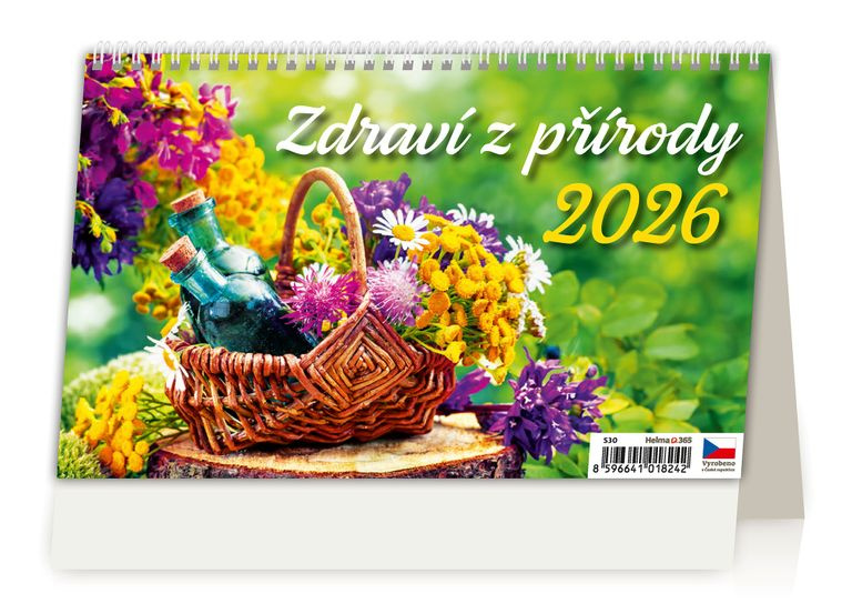 Kalendář stolní 2026 - Zdraví z přírody – 14denní