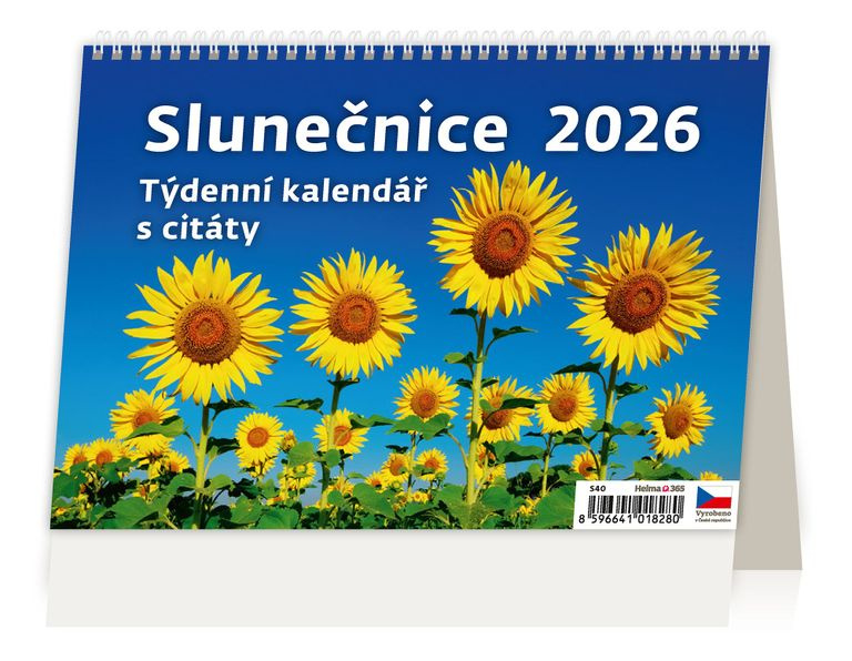 Kalendář stolní 2026 - Slunečnice