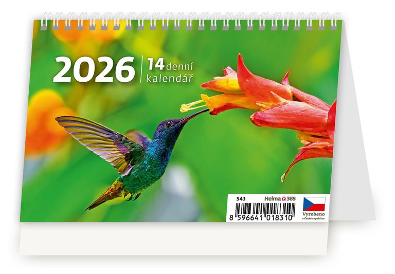 Kalendář stolní 2026 - MINI 14denní kalendář