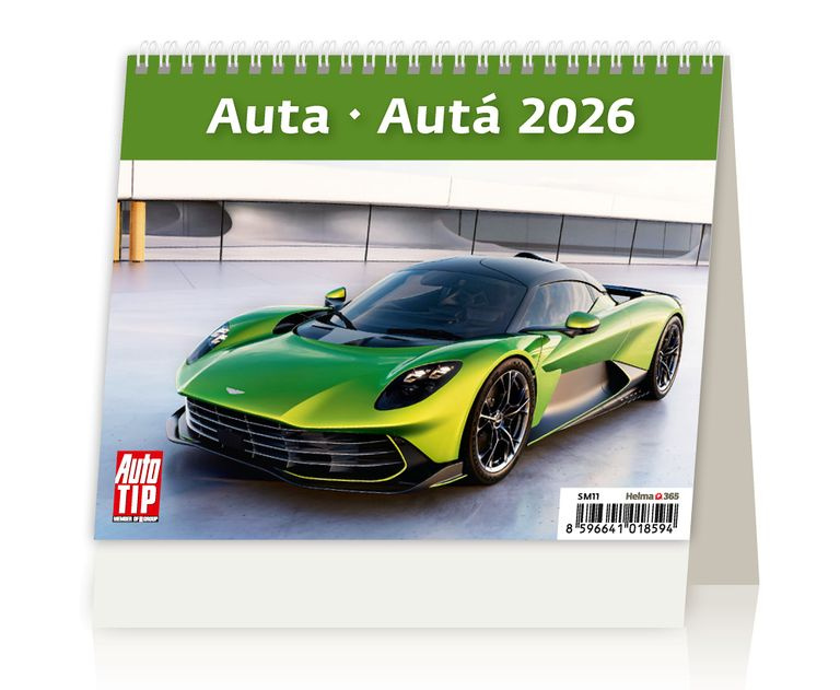 Kalendář stolní 2026 - MiniMax Auta/Autá