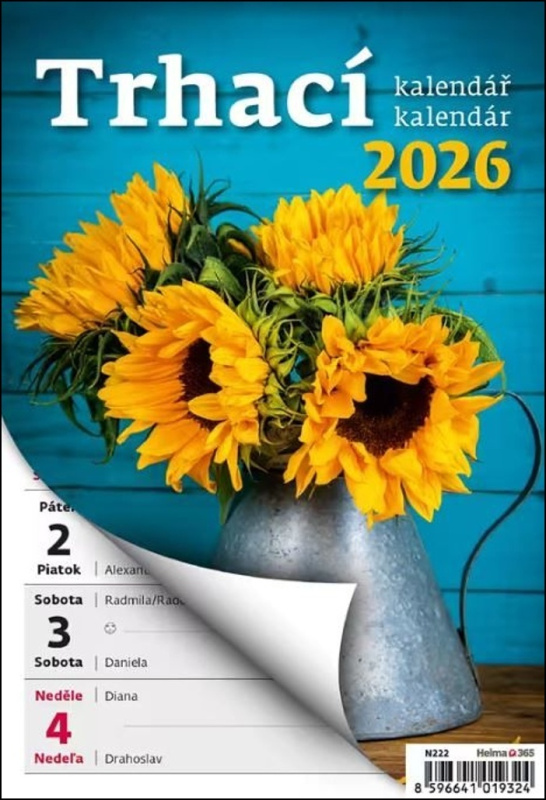 Kalendář nástěnný 2026 - Týdenní trhací A5