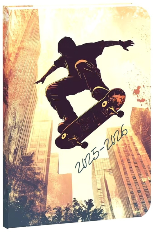 Školní diář STUDENT Skate 2025/26 - české kalendárium Helma 365