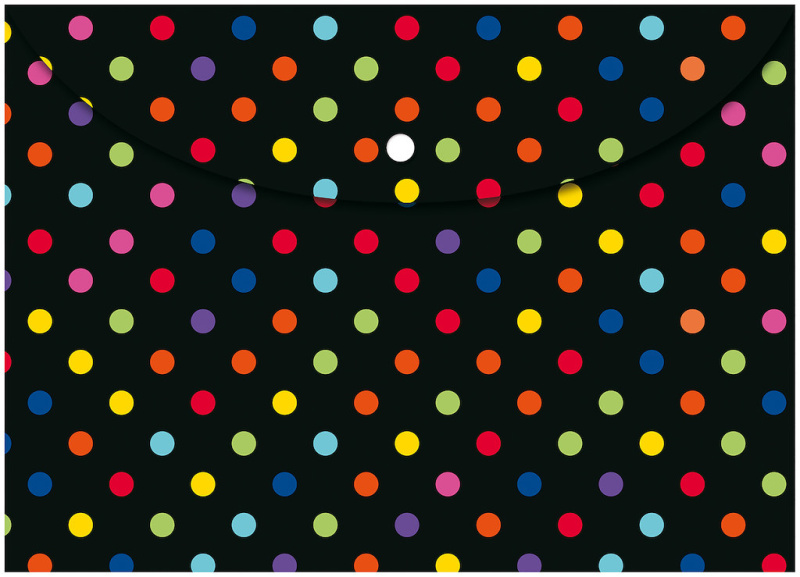 Desky s drukem na dokumenty A4 PVC - Dots